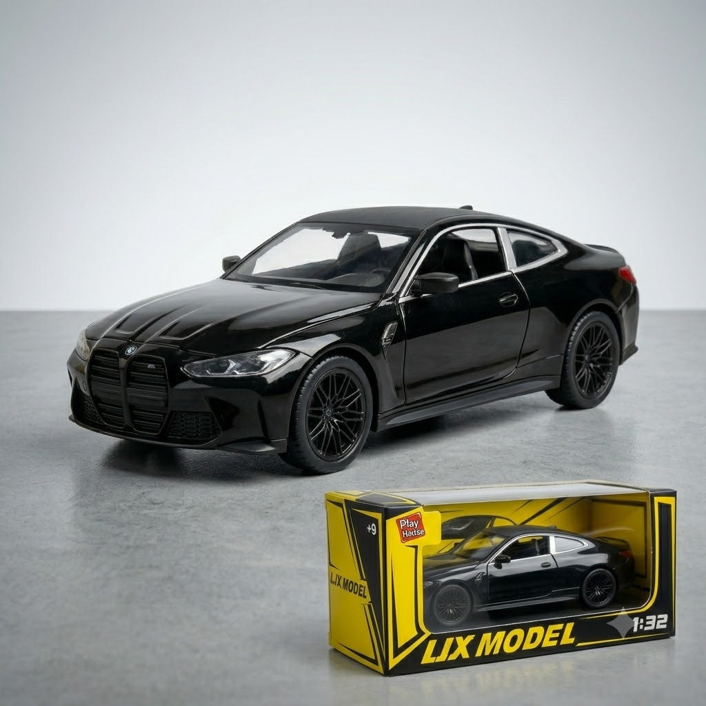 BMW M3 1:32 Black Diecast Model Car | Metal Scale Kit | RC Drift Kart